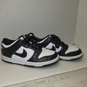 Nike Panda Dunk Low Sneakers Youth Size 4.5Y Black And White